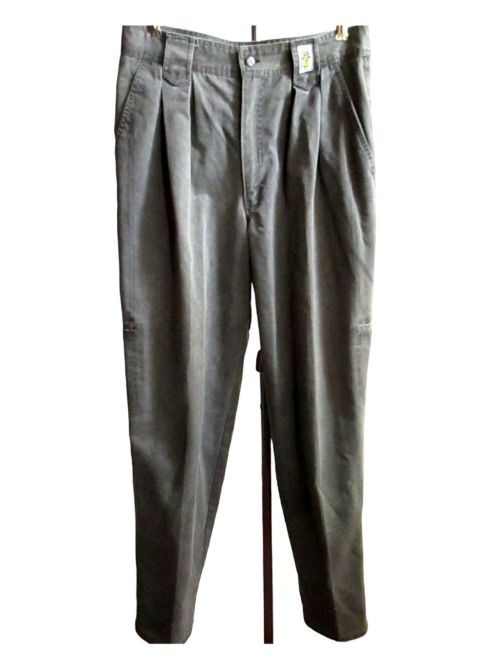 Preppy Cowgirl 30x32 True Vintage Jeans 1980's Gray Pleated Relaxed Fit Mom